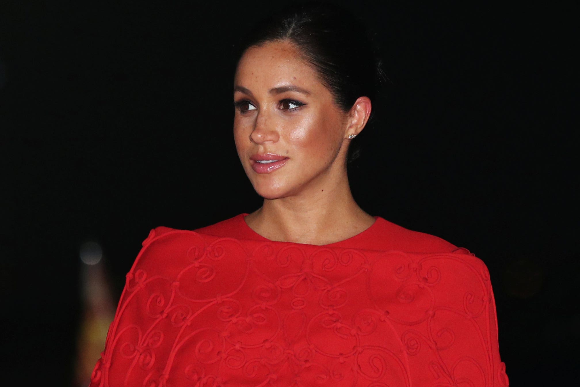 Meghan has previously worn designs by Pierpaolo Piccioli